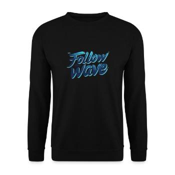 Welle - Unisex Pullover - Schwarz - Vorne - Alina (178cm) & Michal (187cm)