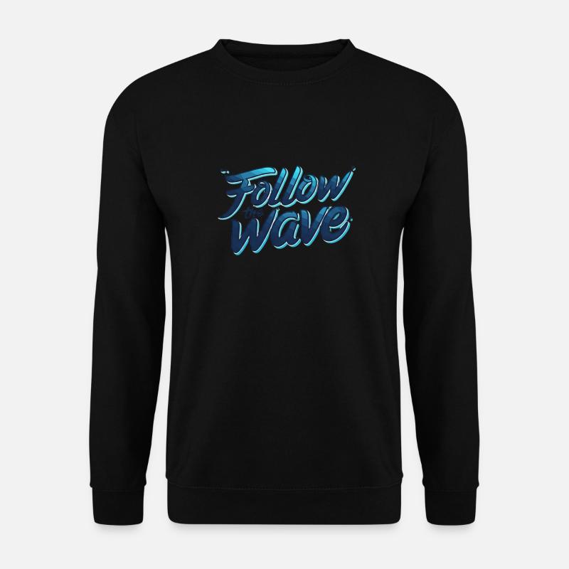 Welle - Unisex Pullover - Schwarz
