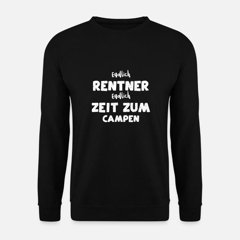 Endlich Rentner Endlich Zeit Zum... - Unisex Pullover - Schwarz