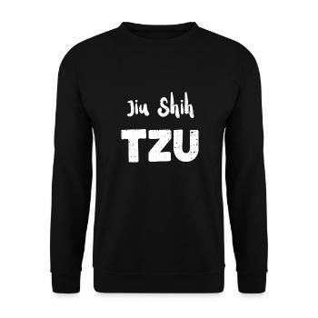Jiu Shih Tzu - Chiens - Sweat-shirt Unisexe - noir - Devant - Alina (178cm) & Michal (187cm)