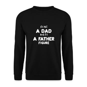 Ce n’est pas un papa Bod C’est un père... - Sweat-shirt Unisexe - noir - Devant - Alina (178cm) & Michal (187cm)