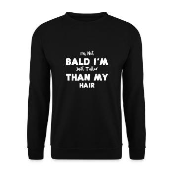 Je ne suis pas tôt, je suis juste plus grand Tha... - Sweat-shirt Unisexe - noir - Devant - Alina (178cm) & Michal (187cm)