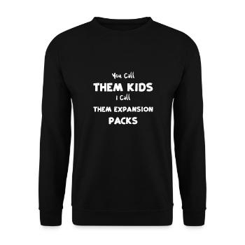 You Call Them Kids I Call Them E... - Unisex Pullover - Schwarz - Vorne - Alina (178cm) & Michal (187cm)