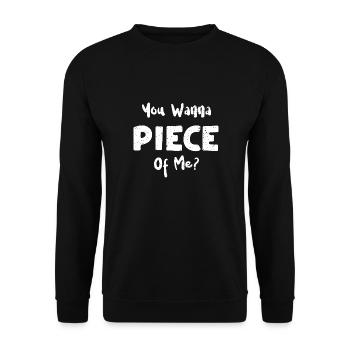 You Wanna Piece Of Me? - Baking - Unisex Pullover - Schwarz - Vorne - Alina (178cm) & Michal (187cm)