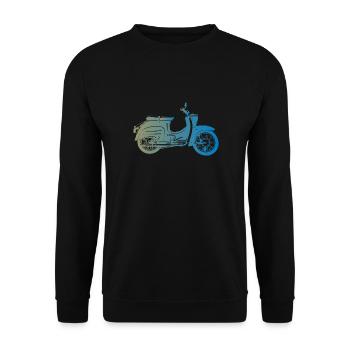 Simson Schwalbe KR51 - Unisex Pullover - Schwarz - Vorne - Alina (178cm) & Michal (187cm)
