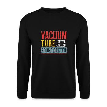 Vacuum Tube - Gitarre - Unisex Pullover - Schwarz - Vorne - Alina (178cm) & Michal (187cm)