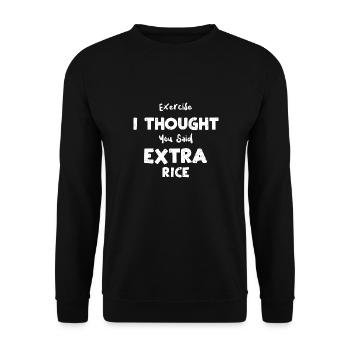 Exercice Je pensais que vous avez dit Extr... - Sweat-shirt Unisexe - noir - Devant - Alina (178cm) & Michal (187cm)