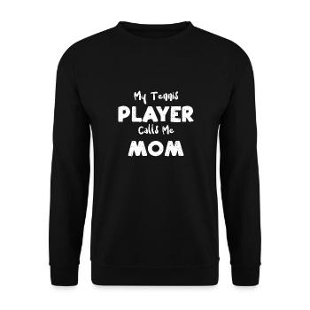 My Tennis Player Calls Me Mom - Unisex Sweatshirt - black - Front - Alina (178cm) & Michal (187cm)