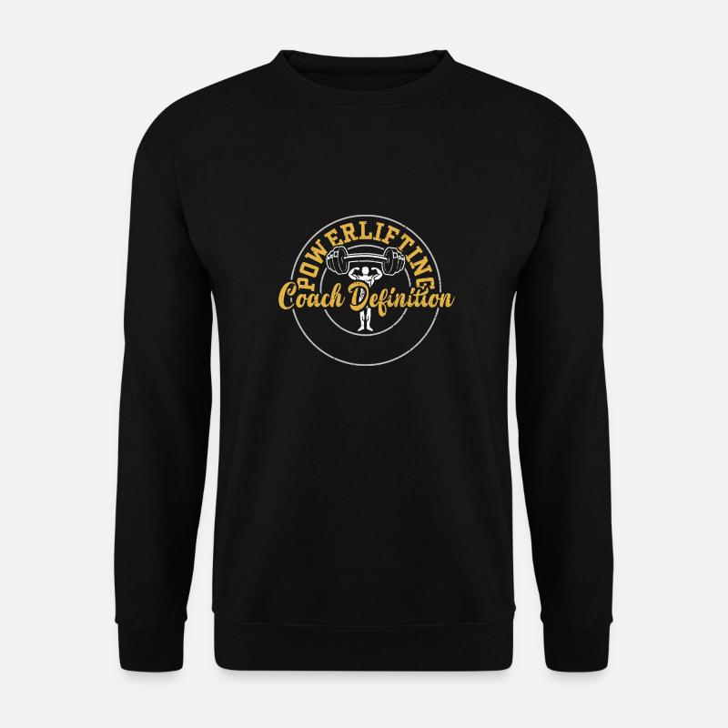 Powerlifting Coach Definition - Unisex Sweatshirt - black