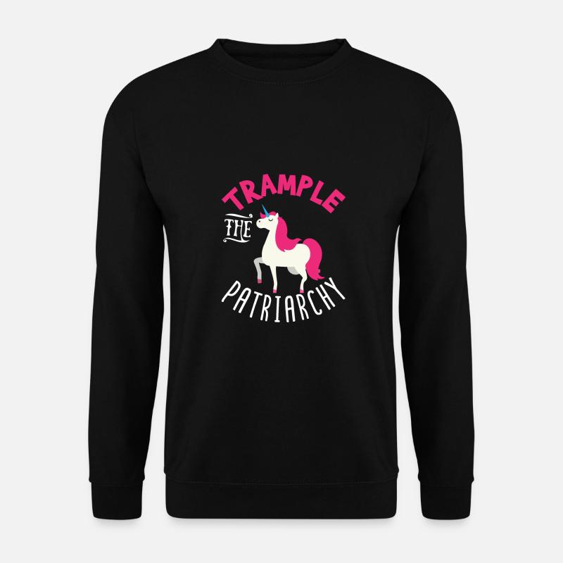 Trample The Patriarchy Unicorn Power - Unisex Pullover - Schwarz