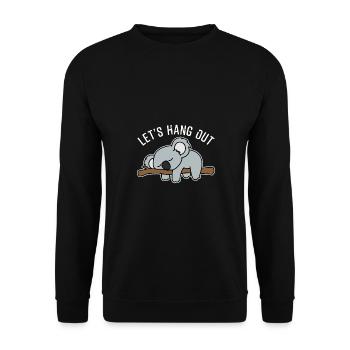 Koala mignon nous allons traîner Koala cadeau - Sweat-shirt Unisexe - noir - Devant - Alina (178cm) & Michal (187cm)