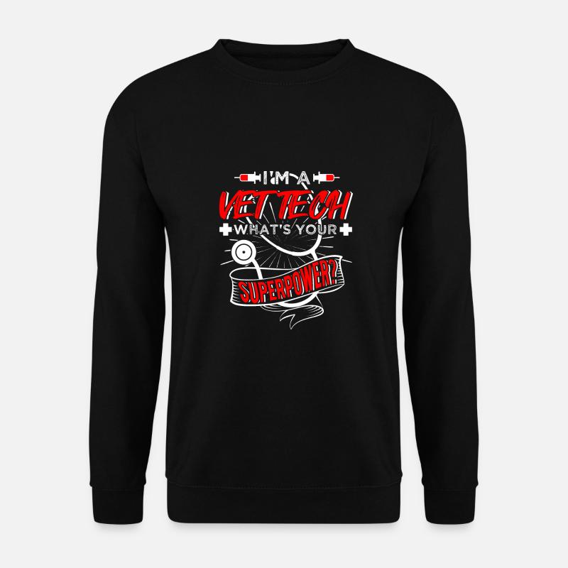 Vet Tech Veterinary Technician Job Title - Sweat-shirt Unisexe - noir