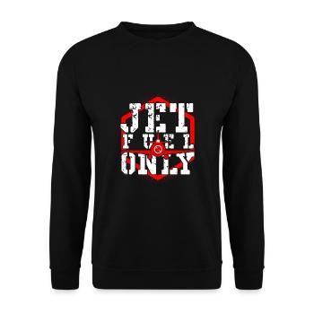 Avion de l'armée de l'air pilote d'avion de chasse - Sweat-shirt Unisexe - noir - Devant - Alina (178cm) & Michal (187cm)