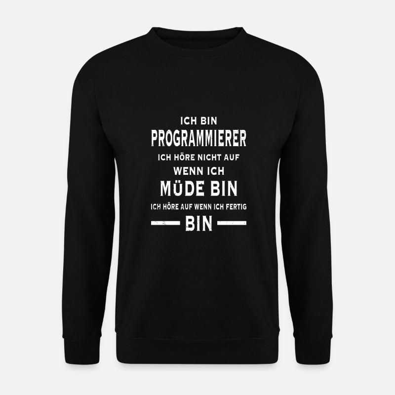 Ich bin Programmierer Informatiker Programmieren - Unisex Pullover - Schwarz