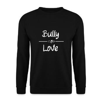 Bully Love - Unisex Pullover - Schwarz - Vorne - Alina (178cm) & Michal (187cm)