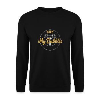 Mange mes bulles - Salle de gym - Sweat-shirt Unisexe - noir - Devant - Alina (178cm) & Michal (187cm)