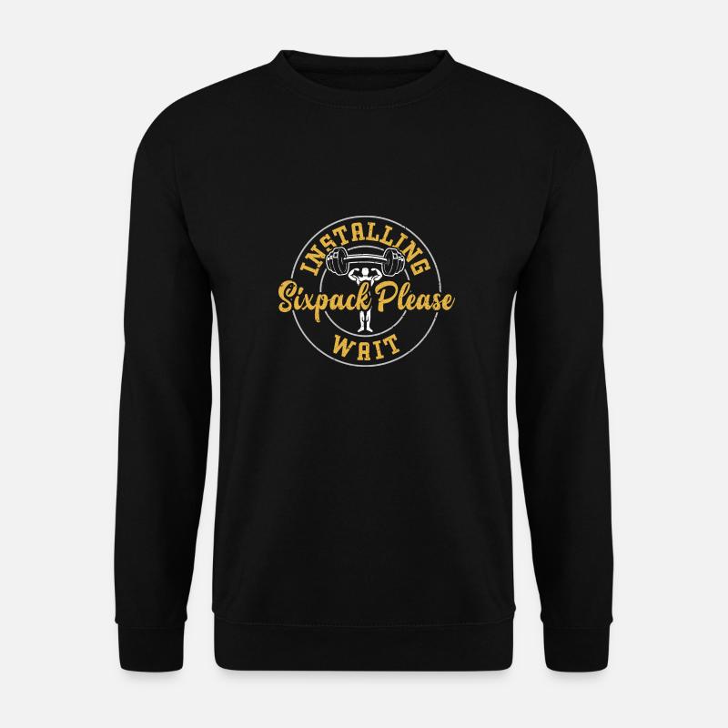 Installing Sixpack Please Wait - Unisex Sweatshirt - black