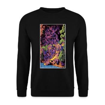 1990 Coast - Unisex Pullover - Schwarz - Vorne - Alina (178cm) & Michal (187cm)