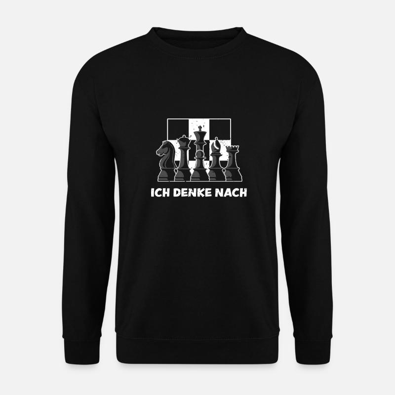 Ich Denke Nach - Chess - Unisex Pullover - Schwarz