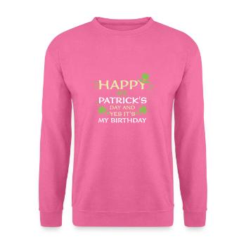 Bonne Saint-Patrick et oui... - Sweat-shirt Unisexe - rose - Devant