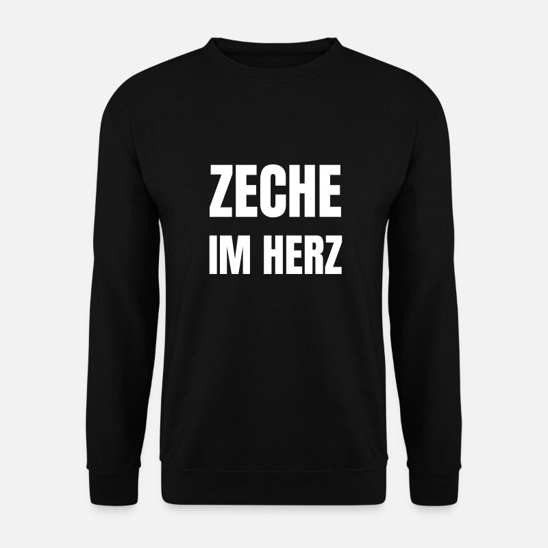 Zeche im Herz - Unisex Pullover - Schwarz