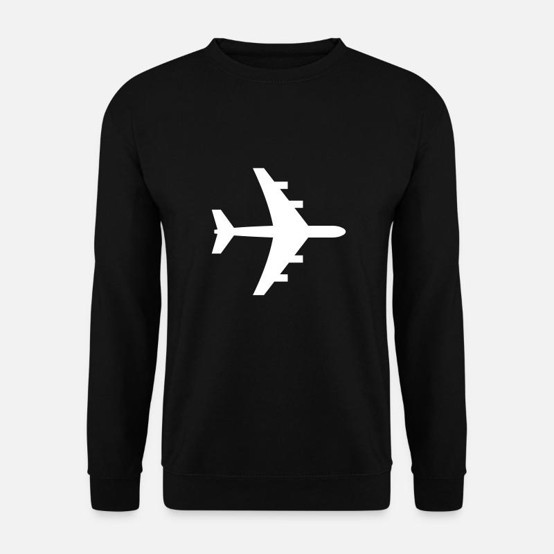 Flugzeug - Unisex Pullover - Schwarz