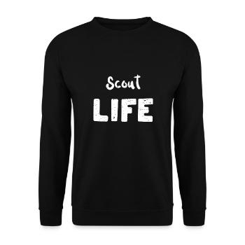 Vie scoute - Camping - Sweat-shirt Unisexe - noir - Devant - Alina (178cm) & Michal (187cm)