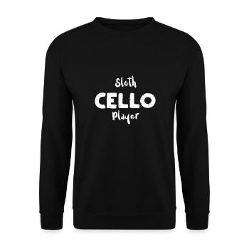 Sloth Cello Player - Musique - Sweat-shirt Unisexe - noir - Devant - Alina (178cm) & Michal (187cm)