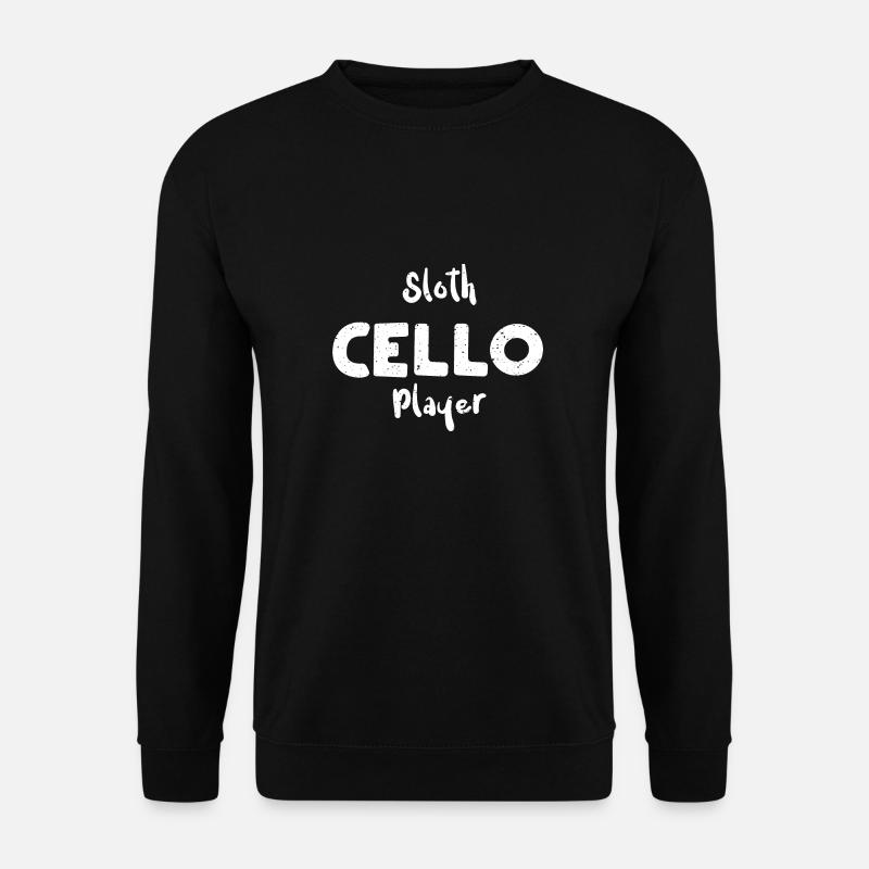 Sloth Cello Player - Music - Unisex Pullover - Schwarz