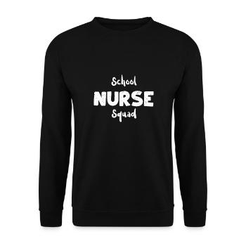 School Nurse Squad - School - Unisex Sweatshirt - black - Front - Alina (178cm) & Michal (187cm)