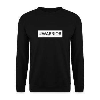 warrior - Unisex Sweatshirt - black - Front - Alina (178cm) & Michal (187cm)