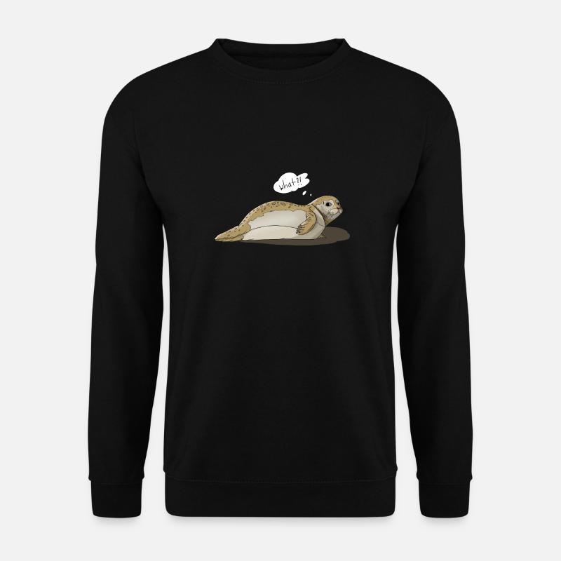 Robbe says what?! - Unisex Pullover - Schwarz