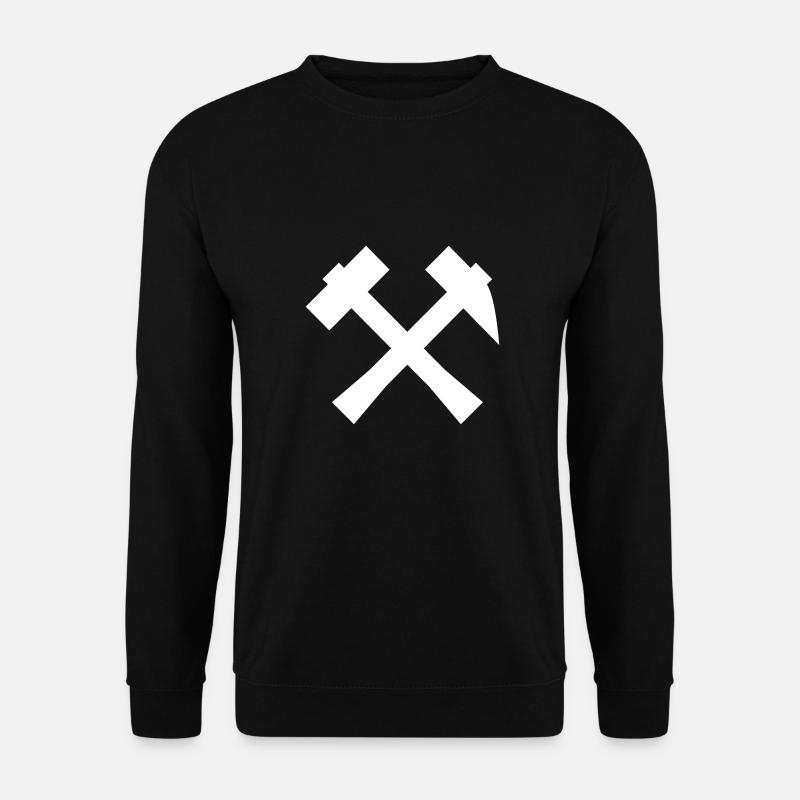 Bergbau Symbol - Unisex Pullover - Schwarz