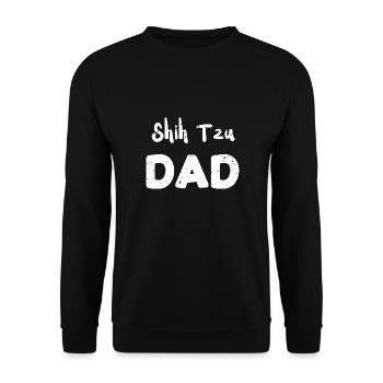 Shih Tzu Dad - Dogs - Unisex Pullover - Schwarz - Vorne - Alina (178cm) & Michal (187cm)