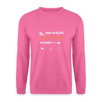 Cette sorcière est en train de se faire atteler - Sweat-shirt Unisexe - rose - Devant
