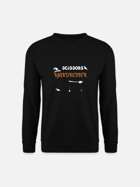 Scissors Hairdresser - Halloween - Unisex Pullover - Schwarz