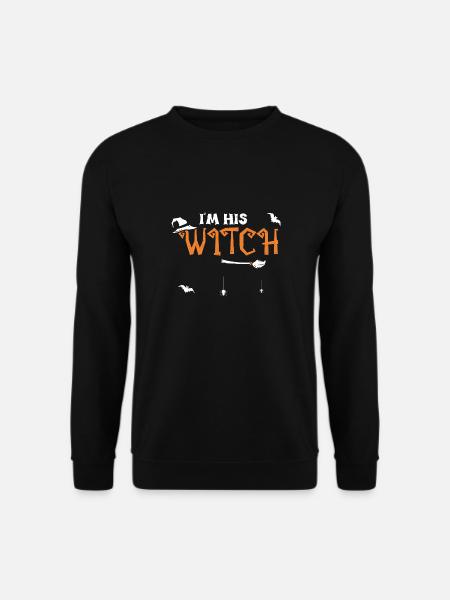 I'm His Witch - Halloween - Unisex Pullover - Schwarz