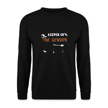 Keeper Of The Gender - Halloween - Unisex Pullover - Schwarz - Vorne - Alina (178cm) & Michal (187cm)