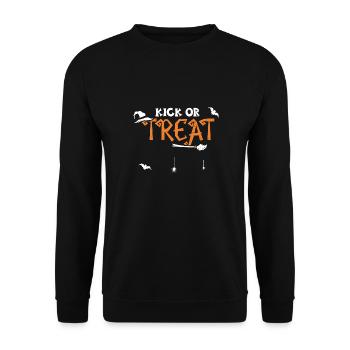 Kick Or Treat - Halloween - Sweat-shirt Unisexe - noir - Devant - Alina (178cm) & Michal (187cm)