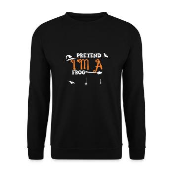 Faites semblant d’être une grenouille - Halloween - Sweat-shirt Unisexe - noir - Devant - Alina (178cm) & Michal (187cm)