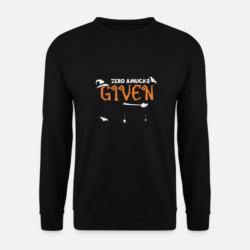 Zero Amucks Given - Halloween - Unisex Pullover - Schwarz
