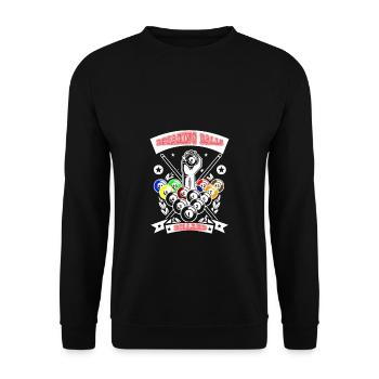 Championnat de billard - Sweat-shirt Unisexe - noir - Devant - Alina (178cm) & Michal (187cm)