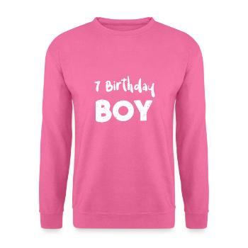 7 Birthday Boy - Anniversaire - Sweat-shirt Unisexe - rose - Devant
