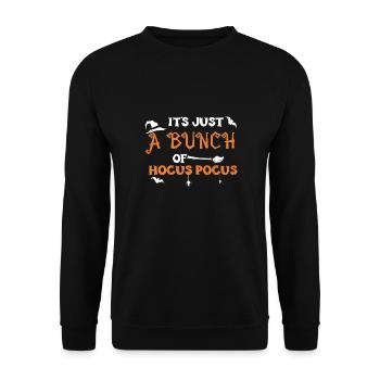 It's Just A Bunch Of Hocus Pocus - Unisex Pullover - Schwarz - Vorne - Alina (178cm) & Michal (187cm)