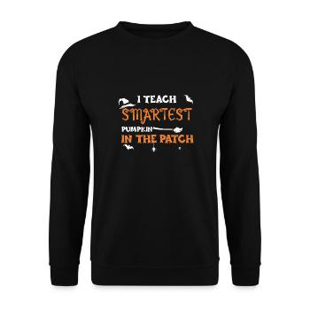 J’enseigne la citrouille la plus intelligente dans le... - Sweat-shirt Unisexe - noir - Devant - Alina (178cm) & Michal (187cm)