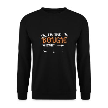 I'm The Bougie Witch - Halloween - Unisex Sweatshirt - black - Front - Alina (178cm) & Michal (187cm)