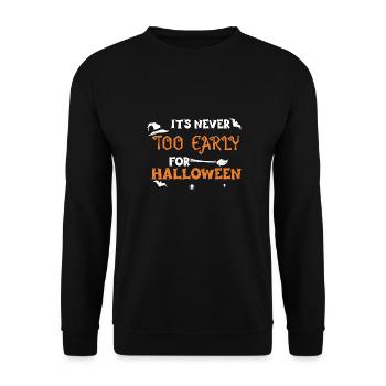 Il n’est jamais trop tôt pour Halloween - Sweat-shirt Unisexe - noir - Devant - Alina (178cm) & Michal (187cm)