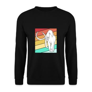Mammouth - Sweat-shirt Unisexe - noir - Devant - Alina (178cm) & Michal (187cm)