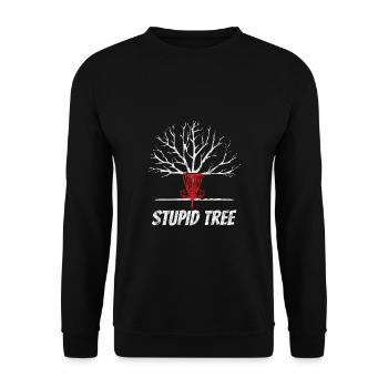 Disc Golf Stupid Tree Frolf Frisbee - Sweat-shirt Unisexe - noir - Devant - Alina (178cm) & Michal (187cm)