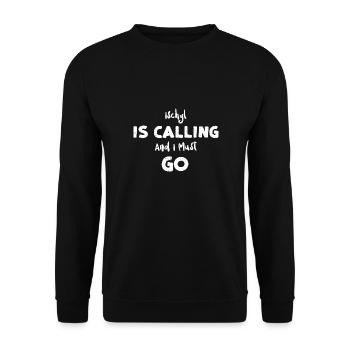Ischgl Is Calling And I Must Go - Unisex Sweatshirt - black - Front - Alina (178cm) & Michal (187cm)